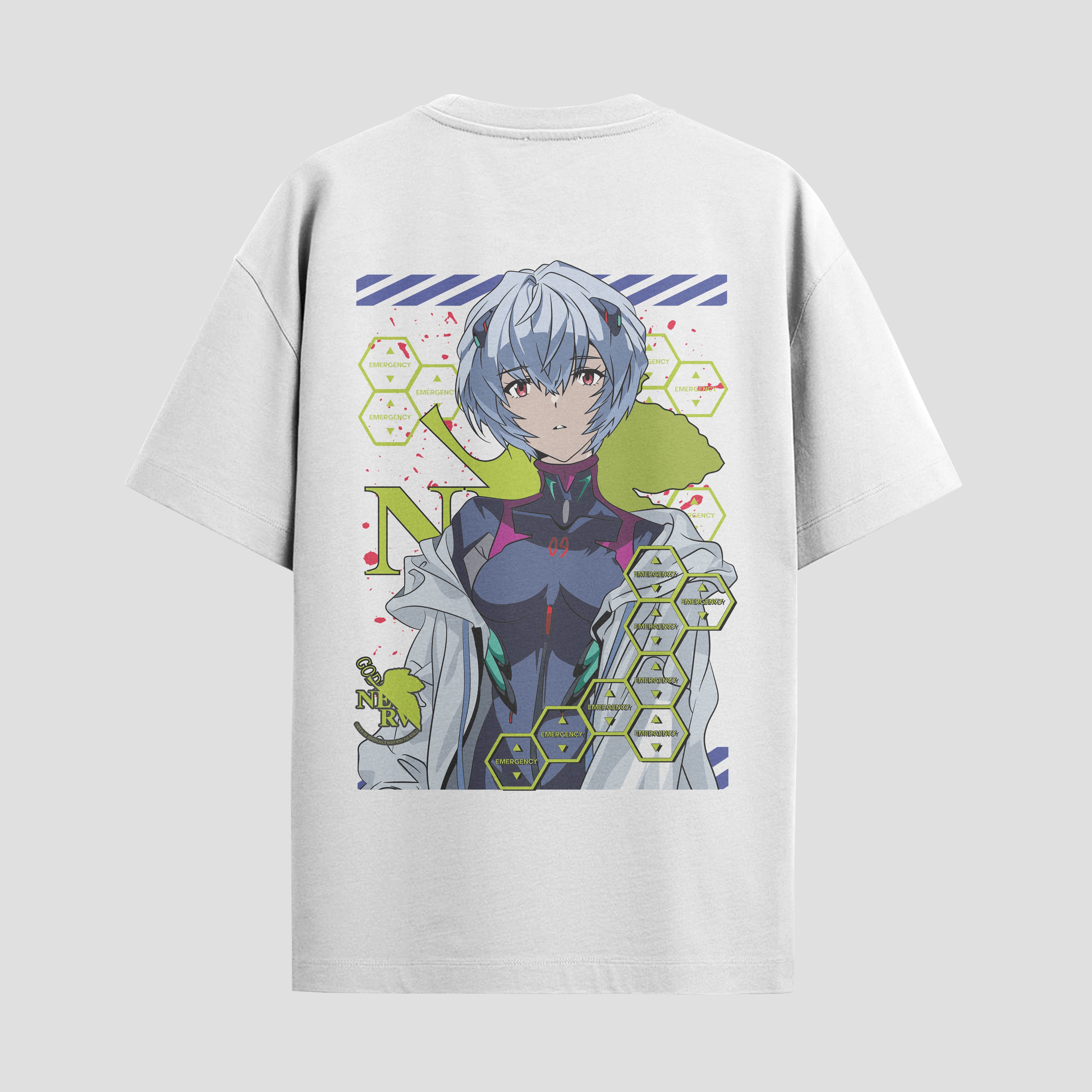 Playera urbana de anime y gaming ExtraLife MX, corte Standard Fit unisex ligero y transpirable en color Deep Black y Pure White, ropa de uso diario para gym y casual.