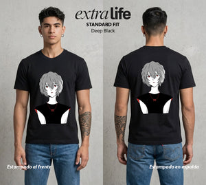 Unidad de Combate | El Alma del EVA #01424 - Playera Classic Premium | Deep Black - Foto en modelo