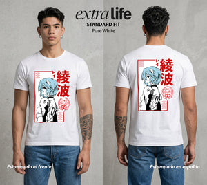 Unidad de Combate | El Alma del EVA #01426 - Playera Classic Premium | Pure White - Foto en modelo
