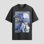 Playera urbana de anime y gaming ExtraLife MX, corte Standard Fit unisex ligero y transpirable en color Deep Black y Pure White, ropa de uso diario para gym y casual.
