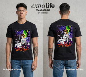 Unidad de Combate | El Alma del EVA #01435 - Playera Standard Fit | Deep Black - Foto en modelo