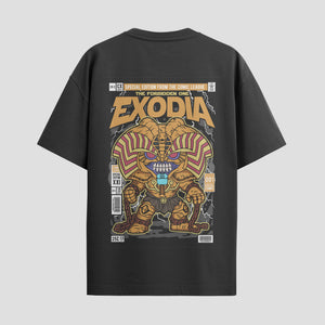 Playera urbana de anime y gaming ExtraLife MX, corte Standard Fit unisex ligero y transpirable en color Deep Black y Pure White, ropa de uso diario para gym y casual.