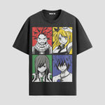 Playera urbana de anime y gaming ExtraLife MX, corte Standard Fit unisex ligero y transpirable en color Deep Black y Pure White, ropa de uso diario para gym y casual.