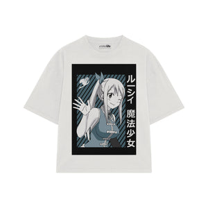 Playera streetwear premium de anime y gaming ExtraLife MX, corte oversized drop shoulder ligero y fresco en color Deep Black y Off-White, moda urbana mexicana de culto.