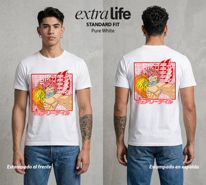 El Gremio de Magos | El Fuego del Gremio #01447 - Playera Standard Fit | Pure White - Foto en modelo