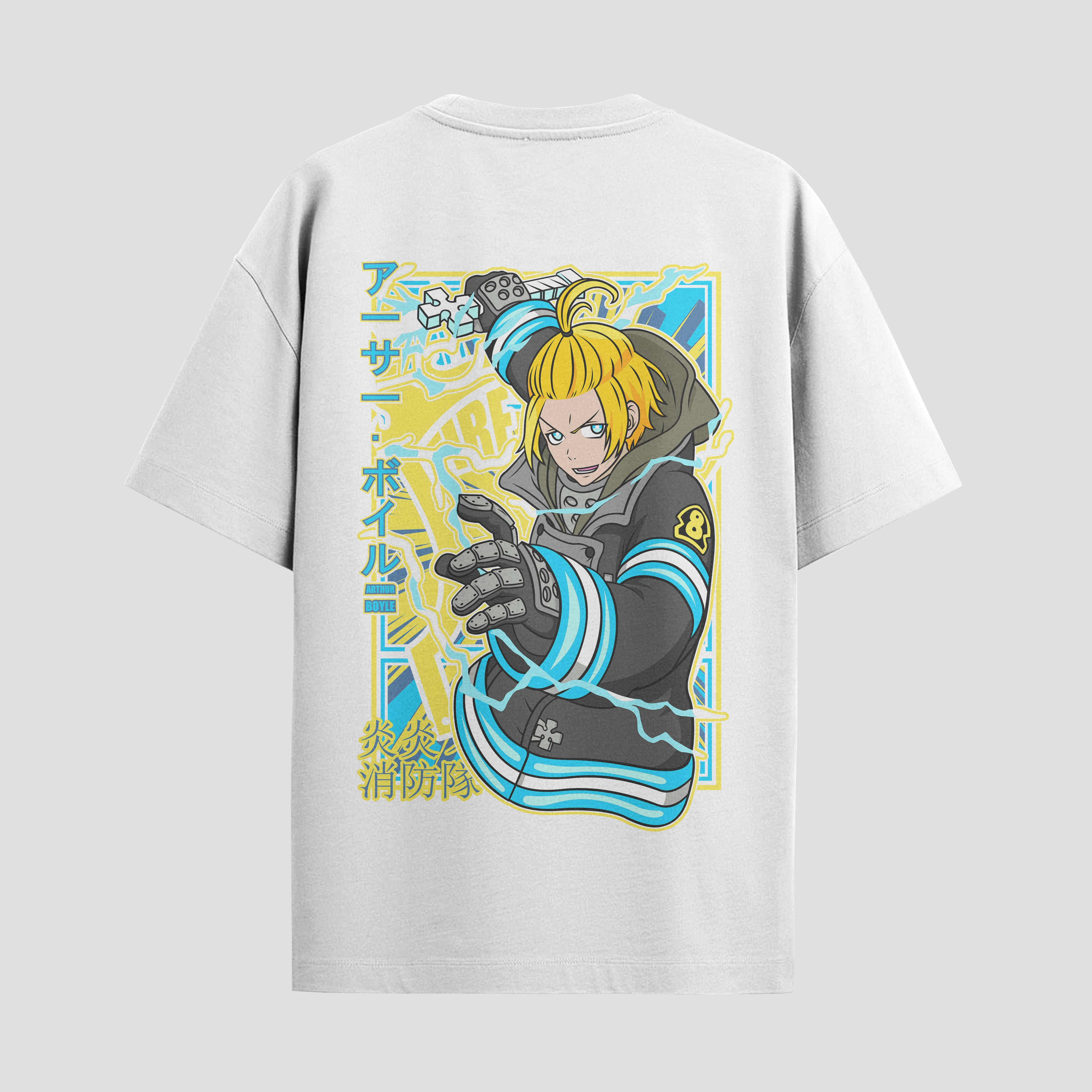 Playera urbana de anime y gaming ExtraLife MX, corte Standard Fit unisex ligero y transpirable en color Deep Black y Pure White, ropa de uso diario para gym y casual.