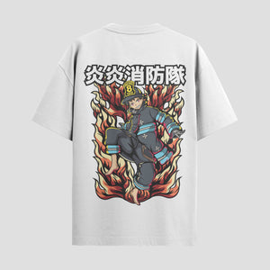 Playera urbana de anime y gaming ExtraLife MX, corte Standard Fit unisex ligero y transpirable en color Deep Black y Pure White, ropa de uso diario para gym y casual.