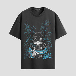Playera urbana de anime y gaming ExtraLife MX, corte Standard Fit unisex ligero y transpirable en color Deep Black y Pure White, ropa de uso diario para gym y casual.