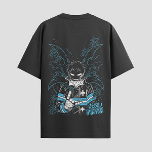 Playera urbana de anime y gaming ExtraLife MX, corte Standard Fit unisex ligero y transpirable en color Deep Black y Pure White, ropa de uso diario para gym y casual.