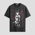 Playera urbana de anime y gaming ExtraLife MX, corte Standard Fit unisex ligero y transpirable en color Deep Black y Pure White, ropa de uso diario para gym y casual.