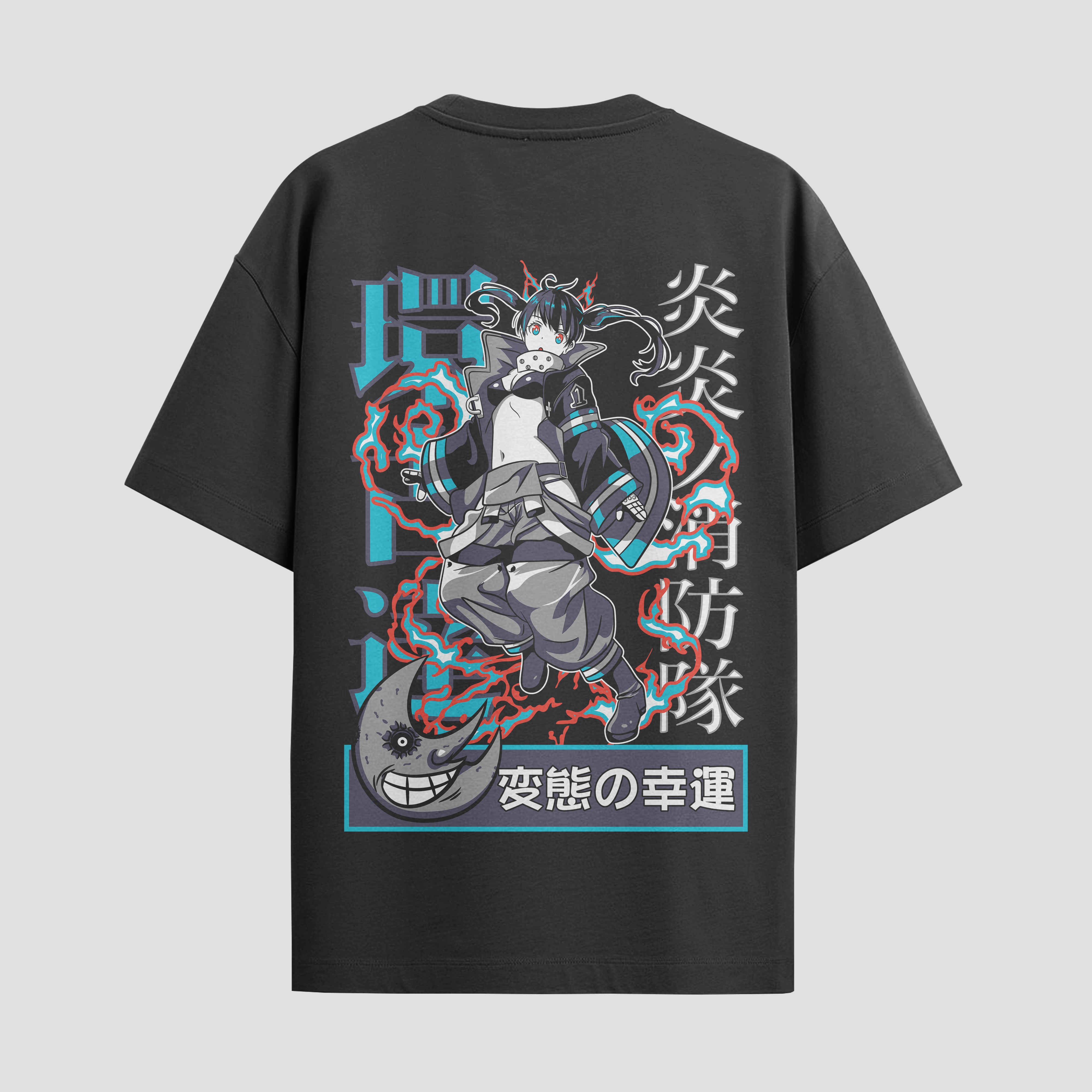 Playera urbana de anime y gaming ExtraLife MX, corte Standard Fit unisex ligero y transpirable en color Deep Black y Pure White, ropa de uso diario para gym y casual.