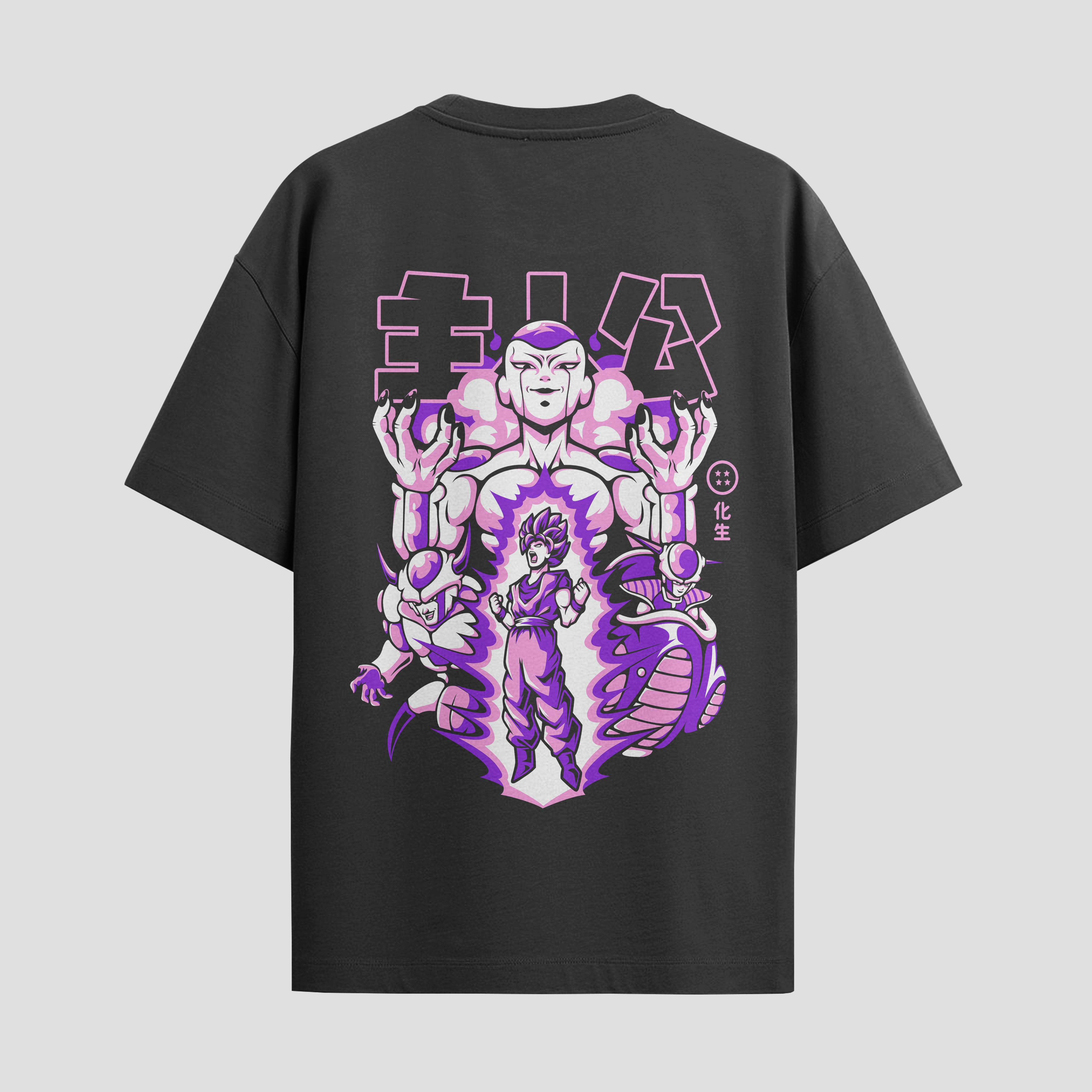 Playera urbana de anime y gaming ExtraLife MX, corte Standard Fit unisex ligero y transpirable en color Deep Black y Pure White, ropa de uso diario para gym y casual.