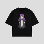 Playera streetwear premium de anime y gaming ExtraLife MX, corte oversized drop shoulder ligero y fresco en color Deep Black y Off-White, moda urbana mexicana de culto.