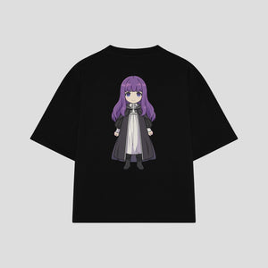 Playera streetwear premium de anime y gaming ExtraLife MX, corte oversized drop shoulder ligero y fresco en color Deep Black y Off-White, moda urbana mexicana de culto.