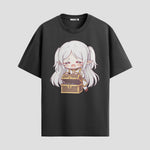 Playera urbana de anime y gaming ExtraLife MX, corte Standard Fit unisex ligero y transpirable en color Deep Black y Pure White, ropa de uso diario para gym y casual.
