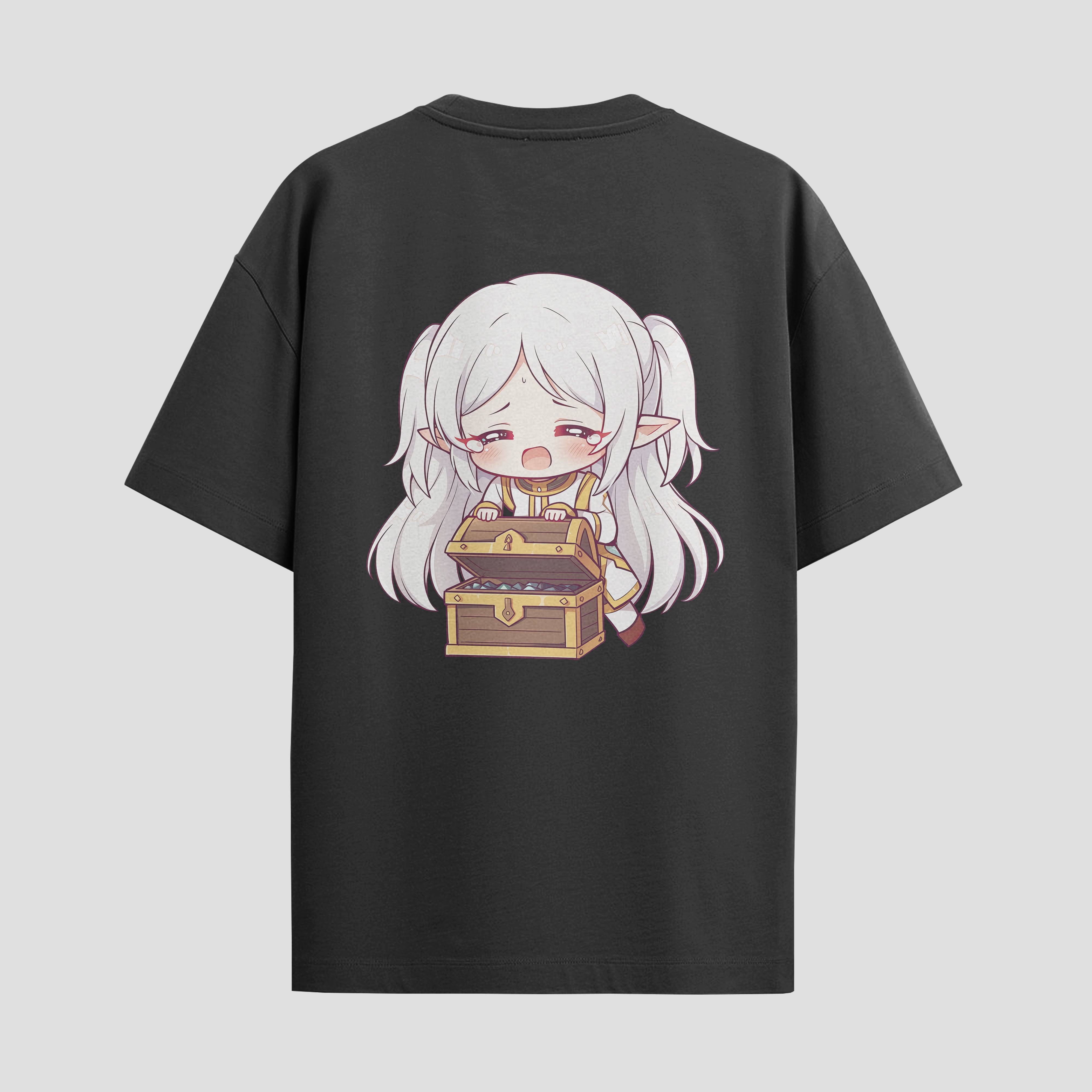 Playera urbana de anime y gaming ExtraLife MX, corte Standard Fit unisex ligero y transpirable en color Deep Black y Pure White, ropa de uso diario para gym y casual.