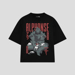 Playera streetwear premium de anime y gaming ExtraLife MX, corte oversized drop shoulder ligero y fresco en color Deep Black y Off-White, moda urbana mexicana de culto.