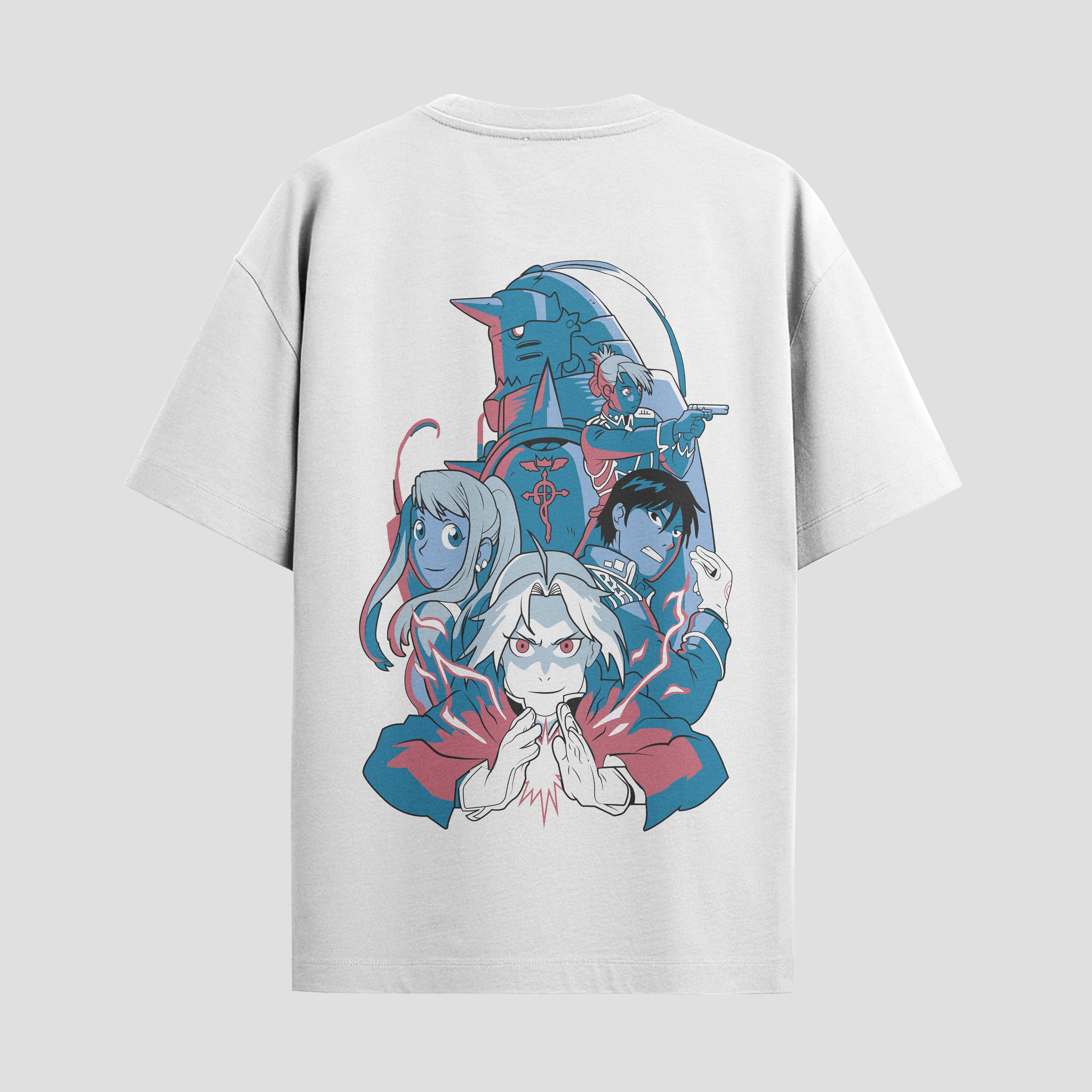 Playera urbana de anime y gaming ExtraLife MX, corte Standard Fit unisex ligero y transpirable en color Deep Black y Pure White, ropa de uso diario para gym y casual.