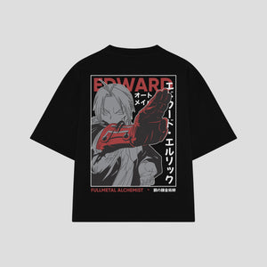 Playera streetwear premium de anime y gaming ExtraLife MX, corte oversized drop shoulder ligero y fresco en color Deep Black y Off-White, moda urbana mexicana de culto.