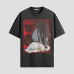 Playera urbana de anime y gaming ExtraLife MX, corte Standard Fit unisex ligero y transpirable en color Deep Black y Pure White, ropa de uso diario para gym y casual.