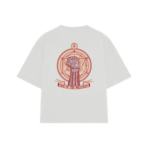 Playera streetwear premium de anime y gaming ExtraLife MX, corte oversized drop shoulder ligero y fresco en color Deep Black y Off-White, moda urbana mexicana de culto.