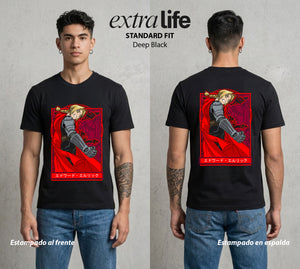 El Precio de la Alquimia | El Alquimista sin Piernas #01496 - Playera Standard Fit | Deep Black - Foto en modelo