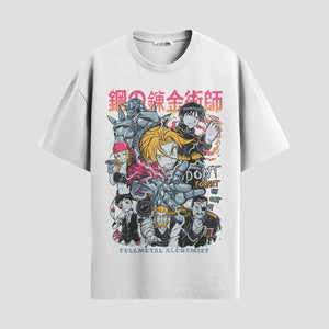 Playera urbana de anime y gaming ExtraLife MX, corte Standard Fit unisex ligero y transpirable en color Deep Black y Pure White, ropa de uso diario para gym y casual.