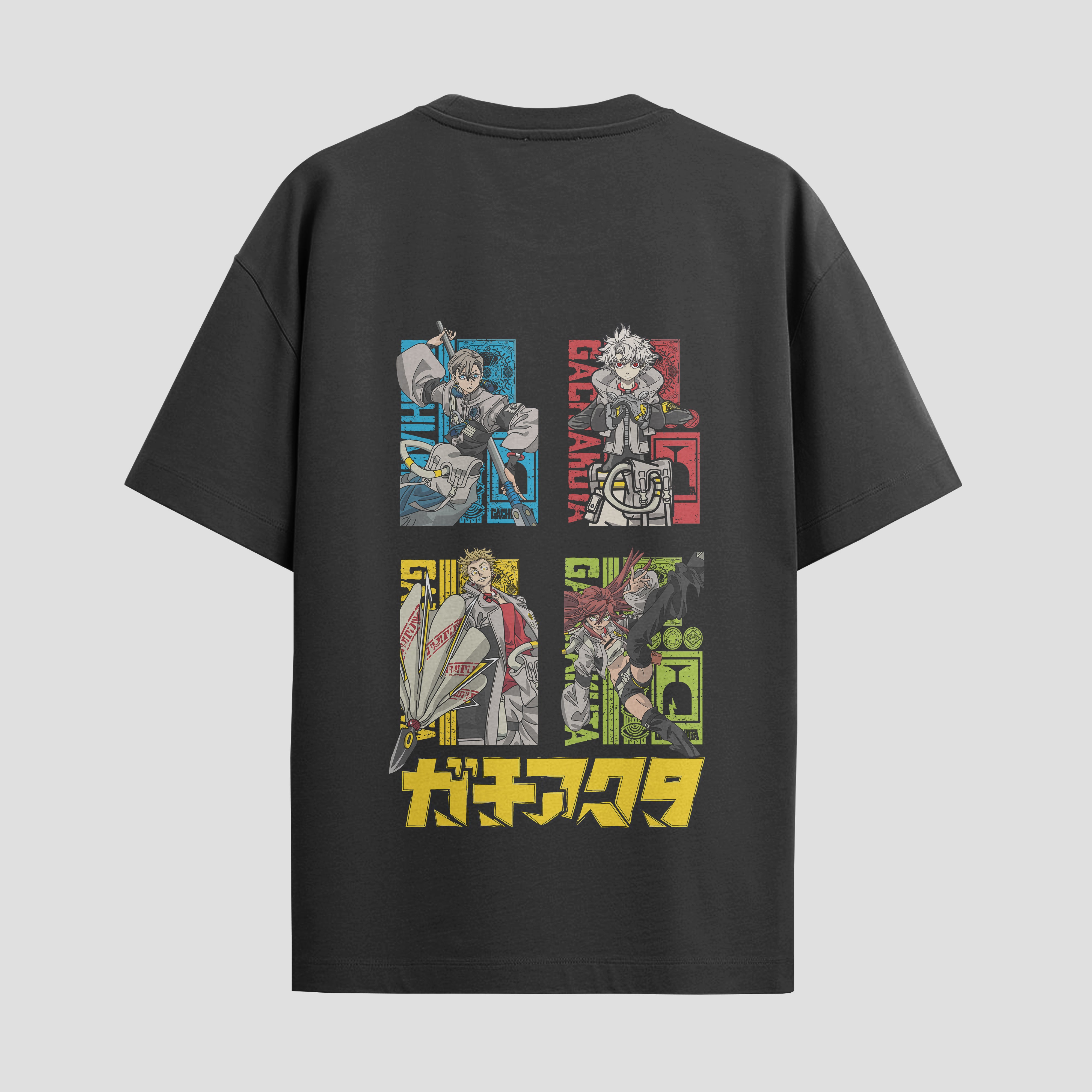 Playera urbana de anime y gaming ExtraLife MX, corte Standard Fit unisex ligero y transpirable en color Deep Black y Pure White, ropa de uso diario para gym y casual.