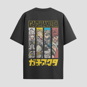 Playera urbana de anime y gaming ExtraLife MX, corte Standard Fit unisex ligero y transpirable en color Deep Black y Pure White, ropa de uso diario para gym y casual.