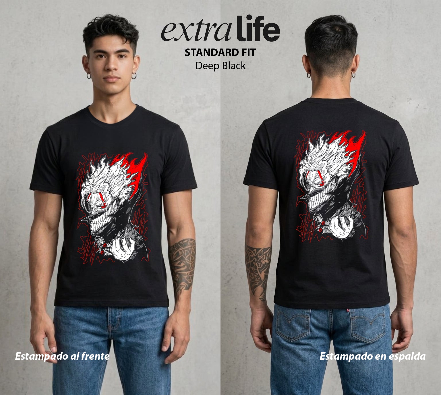 Arte del Desecho | El Artista del Vertedero #01506 - Playera Standard Fit | Deep Black - Foto en modelo