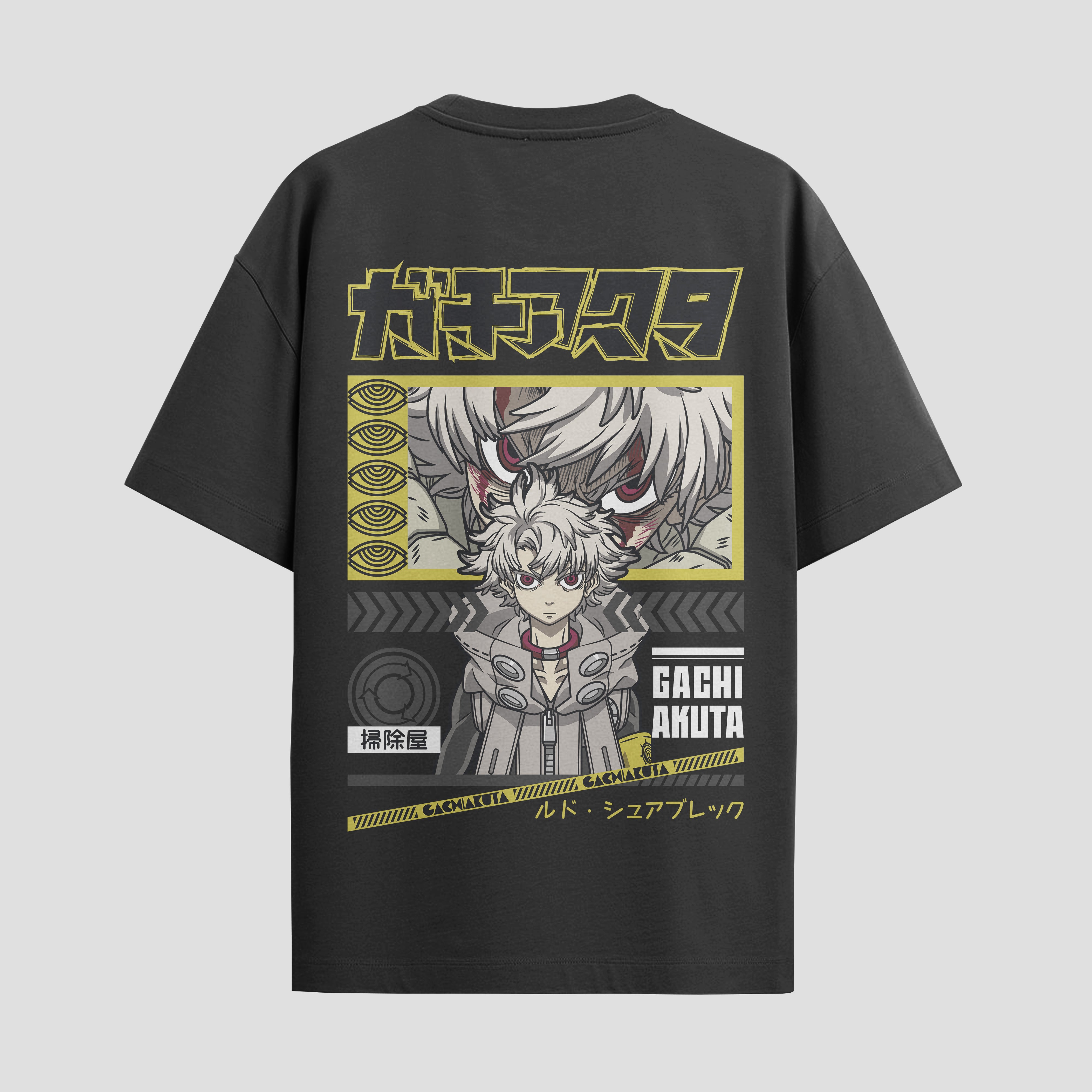 Playera urbana de anime y gaming ExtraLife MX, corte Standard Fit unisex ligero y transpirable en color Deep Black y Pure White, ropa de uso diario para gym y casual.