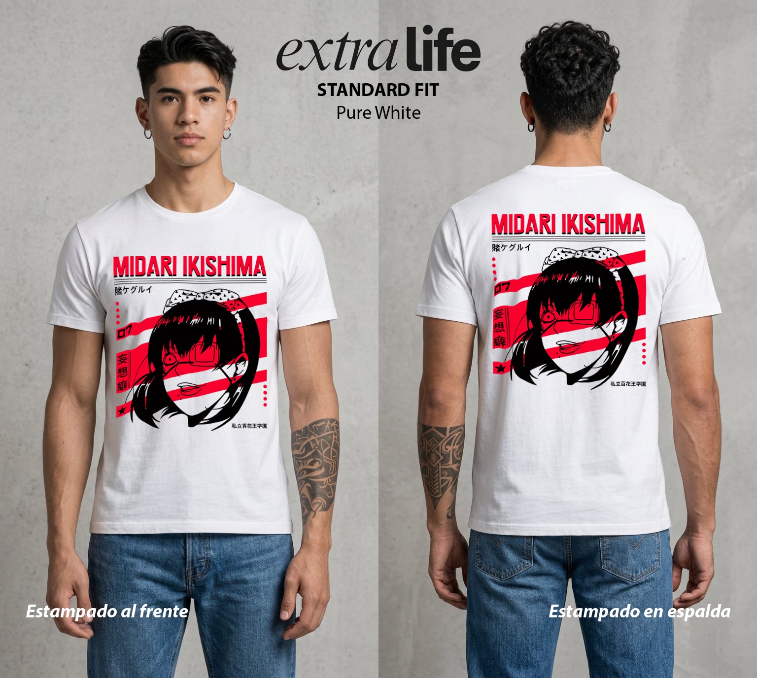 La Escuela del Apostador | La Ruleta Rusa #01515 - Playera Standard Fit | Pure White - Foto en modelo