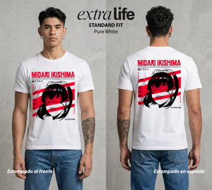 La Escuela del Apostador | La Ruleta Rusa #01515 - Playera Standard Fit | Pure White - Foto en modelo