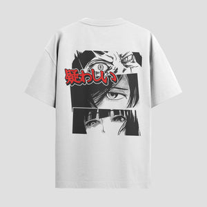 Playera urbana de anime y gaming ExtraLife MX, corte Standard Fit unisex ligero y transpirable en color Deep Black y Pure White, ropa de uso diario para gym y casual.