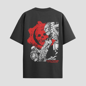 Playera urbana de anime y gaming ExtraLife MX, corte Standard Fit unisex ligero y transpirable en color Deep Black y Pure White, ropa de uso diario para gym y casual.
