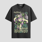 Playera urbana de anime y gaming ExtraLife MX, corte Standard Fit unisex ligero y transpirable en color Deep Black y Pure White, ropa de uso diario para gym y casual.
