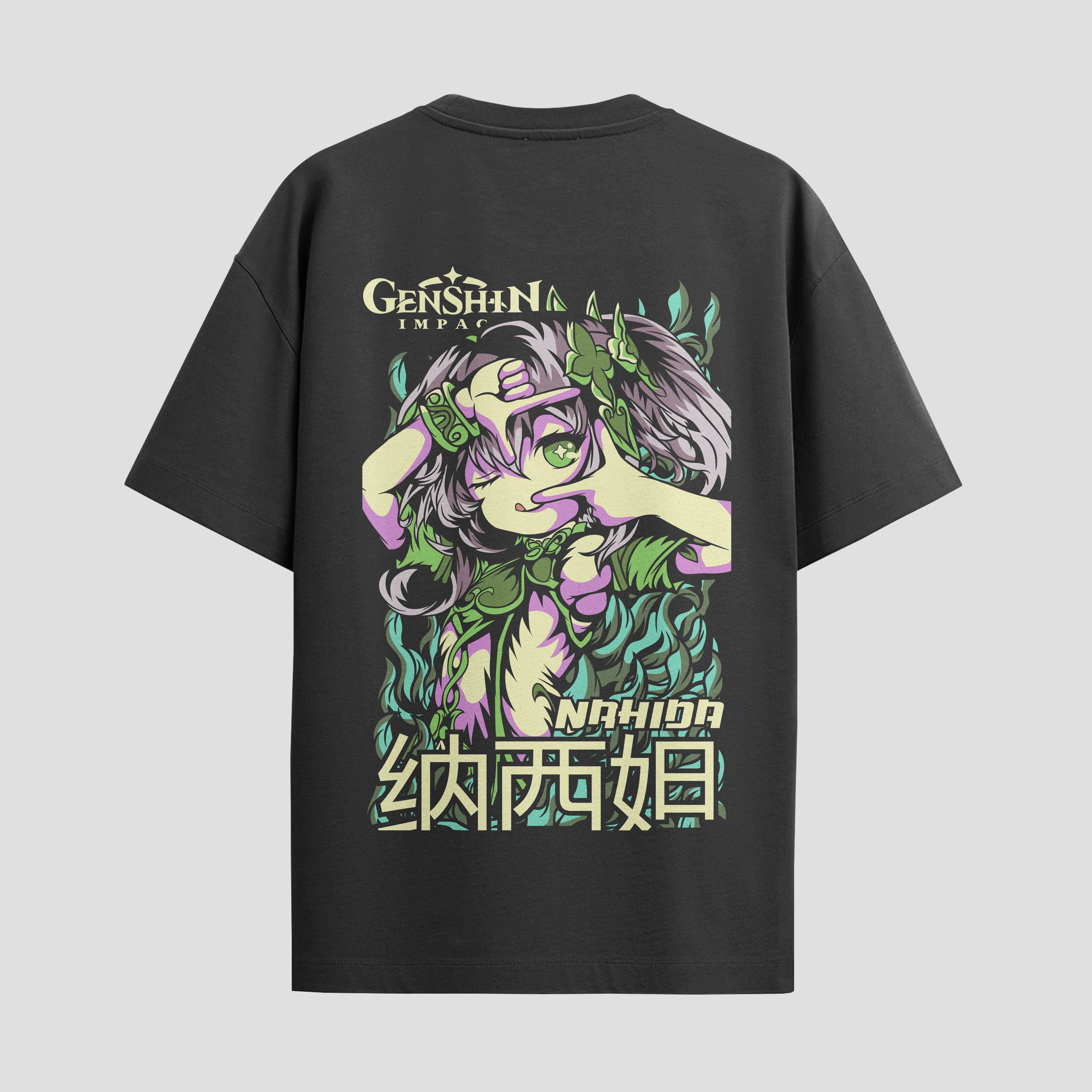 Playera urbana de anime y gaming ExtraLife MX, corte Standard Fit unisex ligero y transpirable en color Deep Black y Pure White, ropa de uso diario para gym y casual.