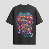 Playera urbana de anime y gaming ExtraLife MX, corte Standard Fit unisex ligero y transpirable en color Deep Black y Pure White, ropa de uso diario para gym y casual.