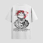 Playera urbana de anime y gaming ExtraLife MX, corte Standard Fit unisex ligero y transpirable en color Deep Black y Pure White, ropa de uso diario para gym y casual.