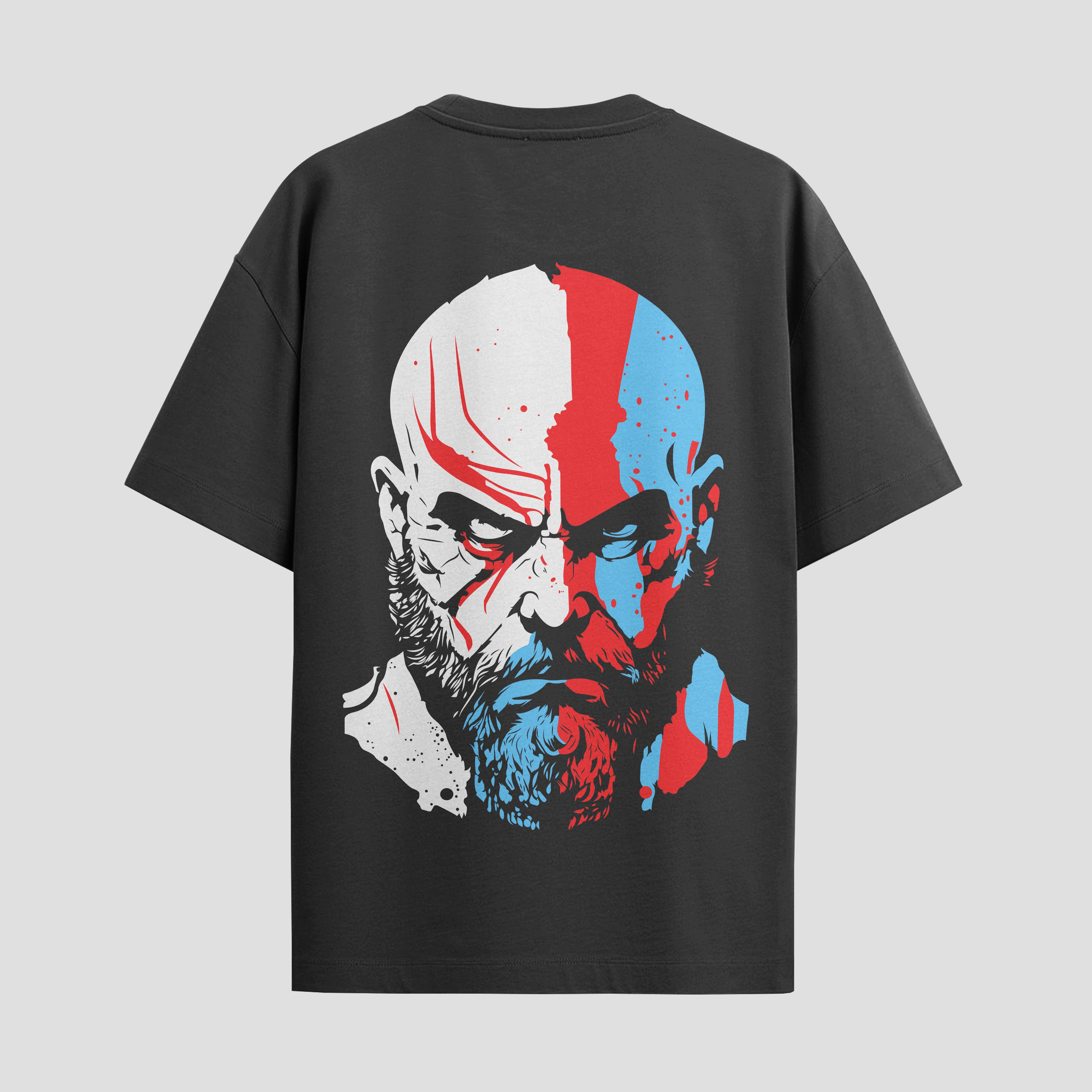 Playera urbana de anime y gaming ExtraLife MX, corte Standard Fit unisex ligero y transpirable en color Deep Black y Pure White, ropa de uso diario para gym y casual.