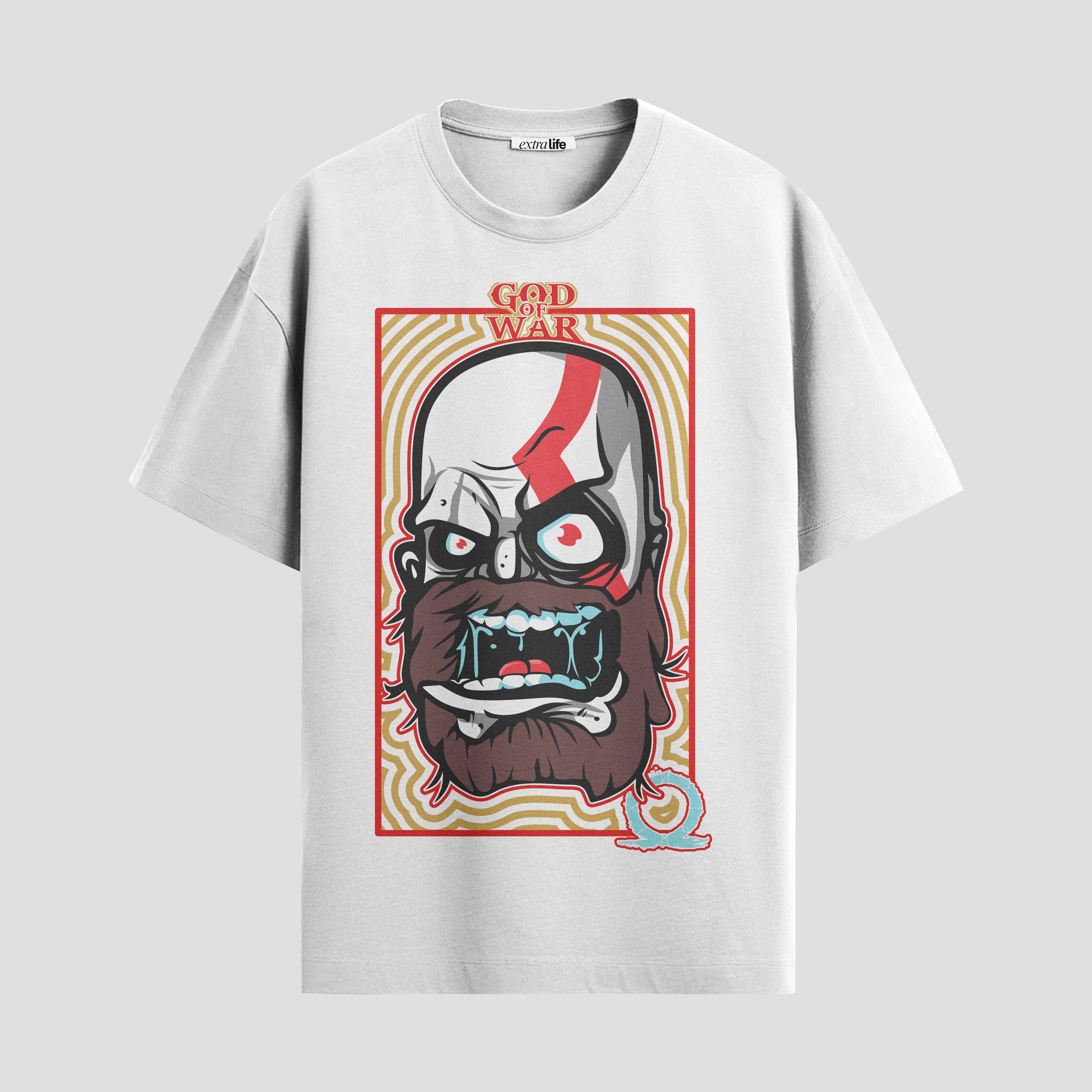 Playera urbana de anime y gaming ExtraLife MX, corte Standard Fit unisex ligero y transpirable en color Deep Black y Pure White, ropa de uso diario para gym y casual.