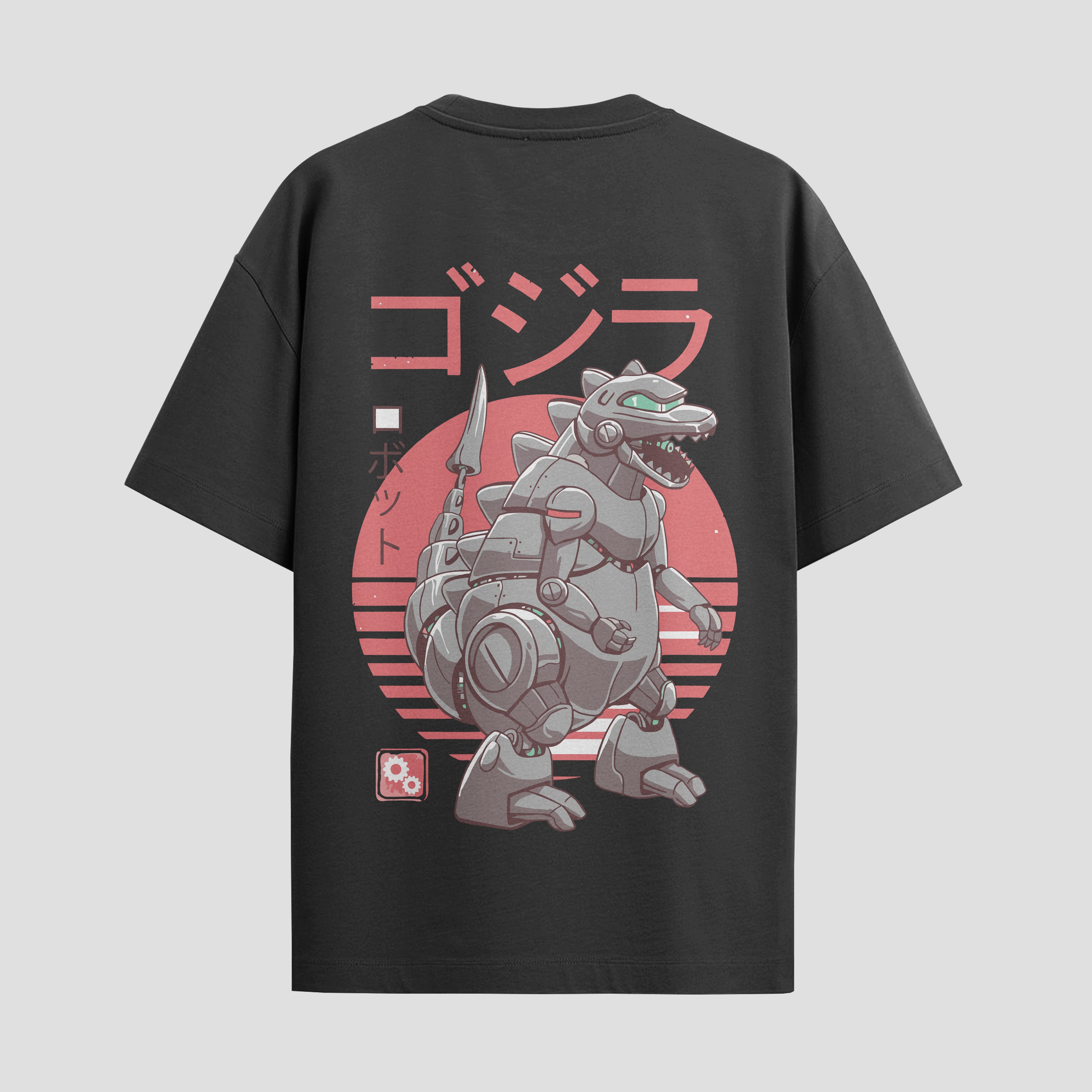 Playera urbana de anime y gaming ExtraLife MX, corte Standard Fit unisex ligero y transpirable en color Deep Black y Pure White, ropa de uso diario para gym y casual.