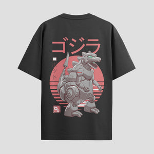 Playera urbana de anime y gaming ExtraLife MX, corte Standard Fit unisex ligero y transpirable en color Deep Black y Pure White, ropa de uso diario para gym y casual.
