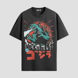 Playera urbana de anime y gaming ExtraLife MX, corte Standard Fit unisex ligero y transpirable en color Deep Black y Pure White, ropa de uso diario para gym y casual.