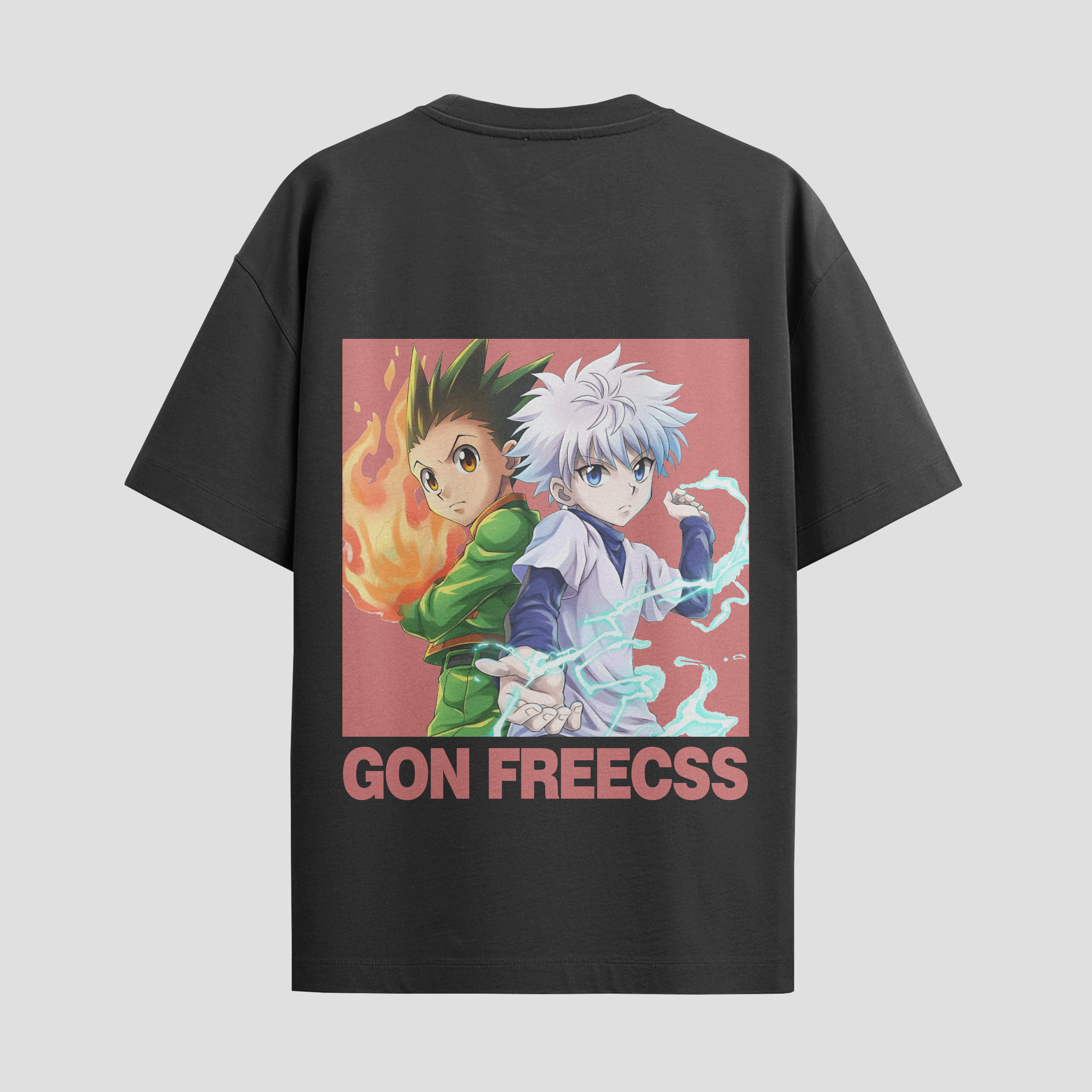 Playera urbana de anime y gaming ExtraLife MX, corte Standard Fit unisex ligero y transpirable en color Deep Black y Pure White, ropa de uso diario para gym y casual.