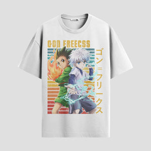 Playera urbana de anime y gaming ExtraLife MX, corte Standard Fit unisex ligero y transpirable en color Deep Black y Pure White, ropa de uso diario para gym y casual.