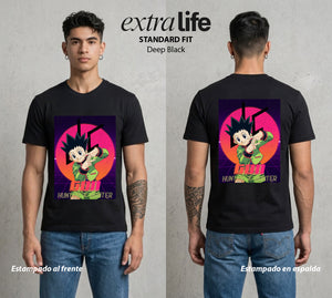 La Prueba del Cazador | La Alegria del Cazador #01559 - Playera Classic Premium | Deep Black - Foto en modelo
