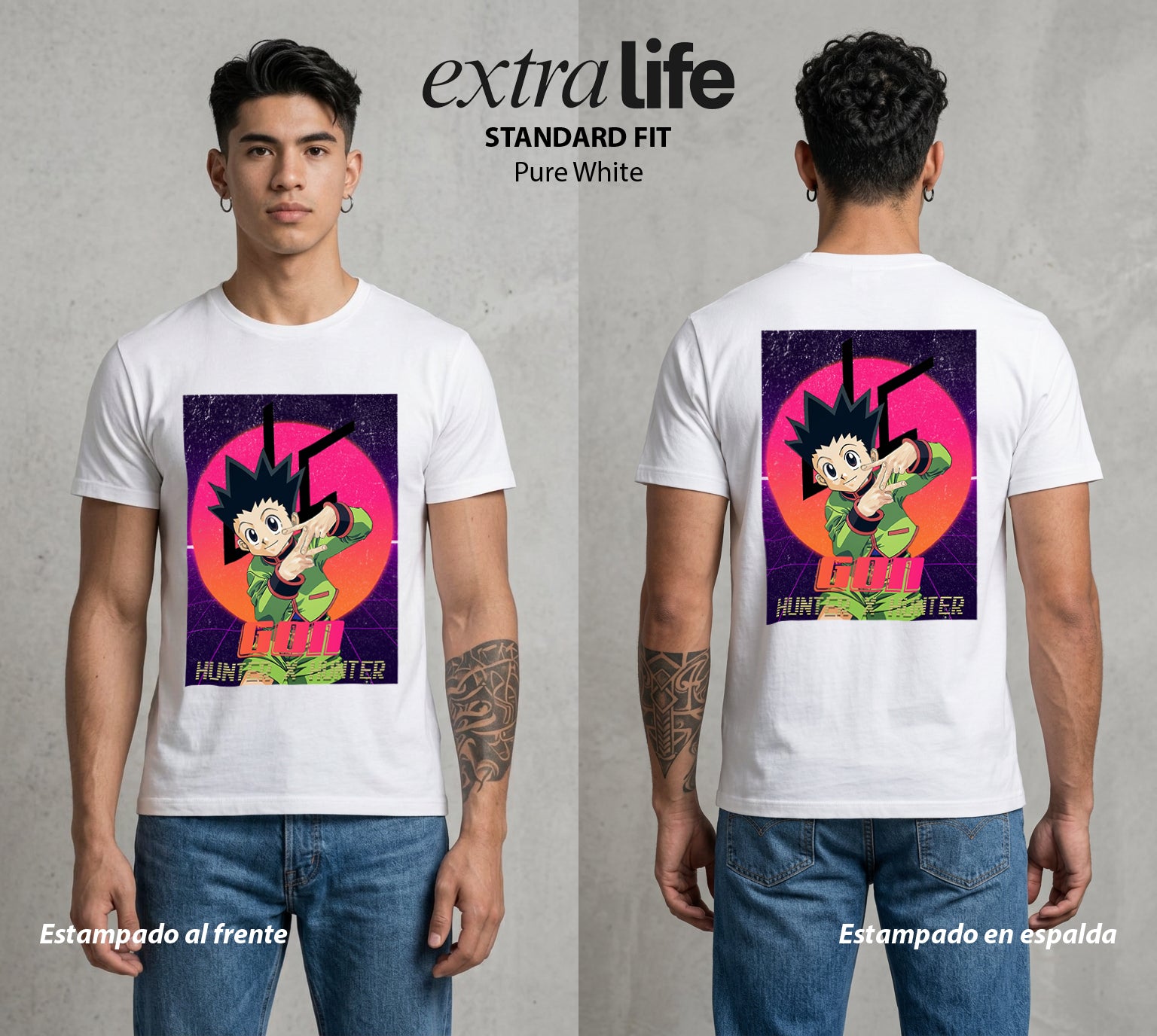 La Prueba del Cazador | La Alegria del Cazador #01559 - Playera Standard Fit | Pure White - Foto en modelo