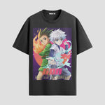 Playera urbana de anime y gaming ExtraLife MX, corte Standard Fit unisex ligero y transpirable en color Deep Black y Pure White, ropa de uso diario para gym y casual.