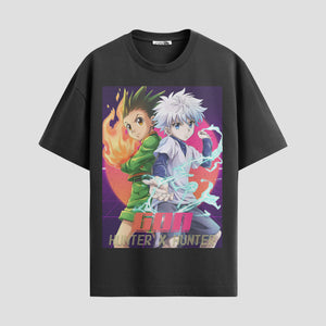 Playera urbana de anime y gaming ExtraLife MX, corte Standard Fit unisex ligero y transpirable en color Deep Black y Pure White, ropa de uso diario para gym y casual.